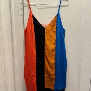 Mara Hoffman Tallulah Dress in Domino Colorblock Size S